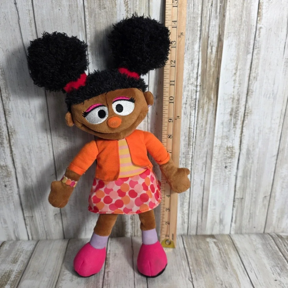 Sesame Street Gabrielle Plush Doll 13 Inch Just Play 2023 Orange Pink Outfit
